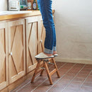 脚立 1段 アルミ おしゃれ 軽量 木目 ステップ台 踏み台 折りたたみ 【納期A】【toh-279963】