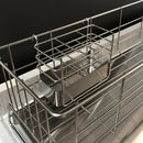 水切りラック ステンレス 水切りかご スリム 小型 細い コンパクト カゴ 水切りトレー シンク 水切り籠 水垢 付きにくい 日本製 マンション ひとり暮らし 一人 【納期A】【toh-280164】