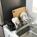 水切りラック ステンレス 水切りかご スリム 小型 細い コンパクト カゴ 水切りトレー シンク 水切り籠 水垢 付きにくい 日本製 マンション ひとり暮らし 一人 【納期A】【toh-280164】