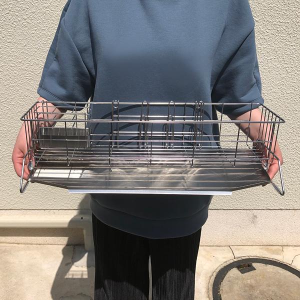 水切りラック ステンレス 水切りかご スリム 小型 細い コンパクト カゴ 水切りトレー シンク 水切り籠 水垢 付きにくい 日本製 マンション ひとり暮らし 一人 【納期A】【toh-280164】