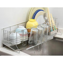 水切りラック ステンレス 水切りかご スリム 小型 細い コンパクト カゴ 水切りトレー シンク 水切り籠 水垢 付きにくい 日本製 マンション ひとり暮らし 一人 【納期A】【toh-280164】