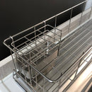 水切りラック ステンレス 水切りかご スリム 小型 細い コンパクト カゴ 水切りトレー シンク 水切り籠 水垢 付きにくい 日本製 マンション ひとり暮らし 一人 【納期A】【toh-280164】