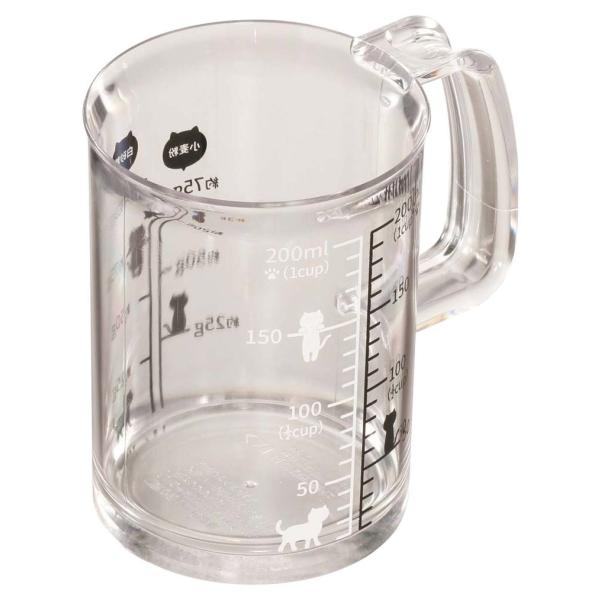 計量カップ おしゃれ 200ml 猫 ネコ 貝印 計量器 計量コップ 【納期A】【toh-280852】