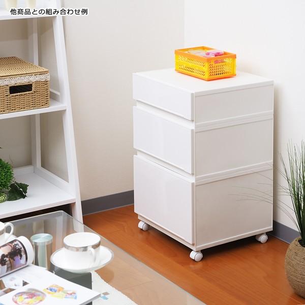 収納ケース プラスチック 引き出し 衣類収納 小物収納 おしゃれ シンプル 白 ホワイト 組み合わせ可能 【納期A】【toh-281523】