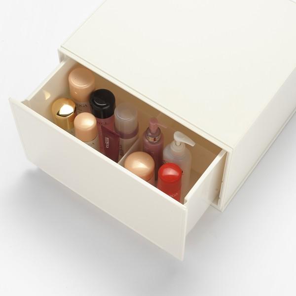 収納ケース プラスチック 引出し 衣類収納 おしゃれ シンプル ホワイト 組み合わせ可能 【納期A】【toh-281526】