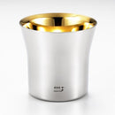 ロックグラス おしゃれ 高級 ステンレス 日本製 焼酎 ウイスキー コップ 二重構造 金仕上げ 磨き屋シンジケート 【納期A】【toh-284269】