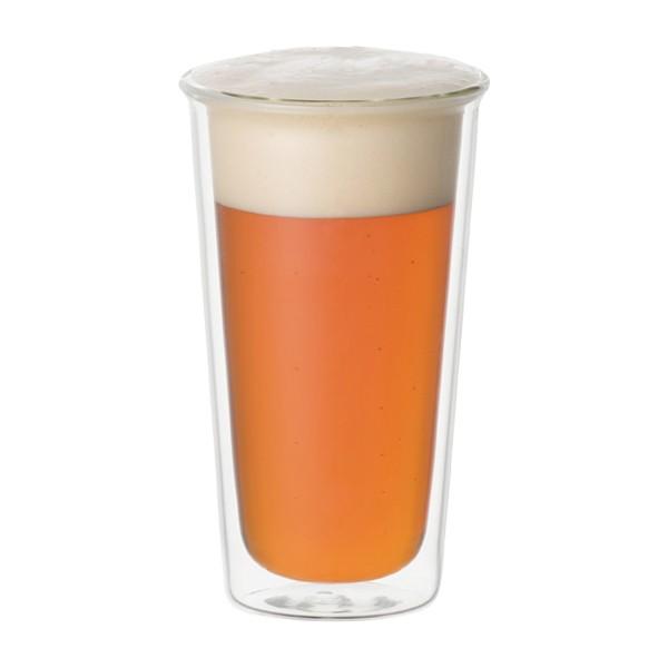 ビアグラス ビール用 コップ 二重構造 340ml ダブルウォールグラス kinto キントー 【納期A】【toh-284704】