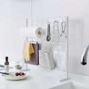 キッチン収納 ラック メッシュパネル 縦型 キッチンラック コンロ奥 シンクサイド 山崎実業 【納期A】【toh-284817】