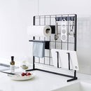 キッチン収納 ラック メッシュパネル 縦型 キッチンラック コンロ奥 シンクサイド 山崎実業 【納期A】【toh-284817】