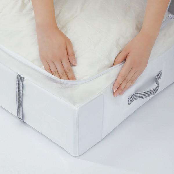 布団収納袋 縦置き シングル掛け布団 毛布 タオルケット 押入れ クローゼット コンパクト 【納期A】【toh-284869】