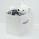 収納袋 服 衣類 通気性 カビ対策 取っ手 ファスナー 布製 クローゼット シンプル 白 【納期A】【toh-284871】