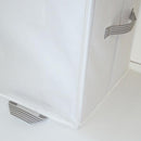 収納袋 服 衣類 通気性 カビ対策 取っ手 ファスナー 布製 クローゼット シンプル 白 【納期A】【toh-284871】