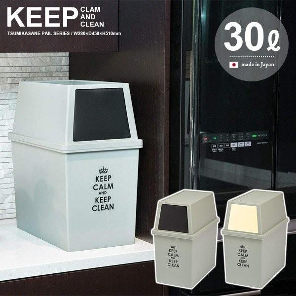 ゴミ箱 30リットル おしゃれな キッチン フタつき スリム 30L 【納期A】【toh-285588】