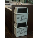 ゴミ箱 30リットル 横型 おしゃれな 蓋付き 30L ごみ箱 積み重ねできる スタッキング ワイド リビング キッチン 【納期A】【toh-285590】