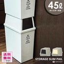 ゴミ箱 45L フタ付き おしゃれ スリム 45リットル 縦型 キッチン リビング ごみ箱 【納期A】【toh-285592】
