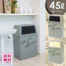 ゴミ箱 フタ付き スリム おしゃれ  45リットル 横型 キッチン リビング 【納期A】【toh-285594】