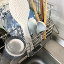 水切りラック 水切りカゴ かご スリム ステンレス 省スペース 大容量 シンク横 マンション 置き型 水切りトレー フック 水あか 付きにくい ケース 日本製 燕三条 【納期A】【toh-288492】