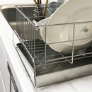 水切りラック 水切りカゴ かご スリム ステンレス 省スペース 大容量 シンク横 マンション 置き型 水切りトレー フック 水あか 付きにくい ケース 日本製 燕三条 【納期A】【toh-288492】