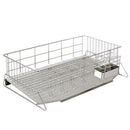 水切りラック 水切りカゴ かご スリム ステンレス 省スペース 大容量 シンク横 マンション 置き型 水切りトレー フック 水あか 付きにくい ケース 日本製 燕三条 【納期A】【toh-288492】