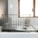 水切りラック 水切りカゴ かご スリム ステンレス 省スペース 大容量 シンク横 マンション 置き型 水切りトレー フック 水あか 付きにくい ケース 日本製 燕三条 【納期A】【toh-288492】