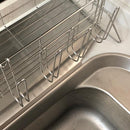 水切りラック 水切りカゴ かご スリム ステンレス 省スペース 大容量 シンク横 マンション 置き型 水切りトレー フック 水あか 付きにくい ケース 日本製 燕三条 【納期A】【toh-288492】