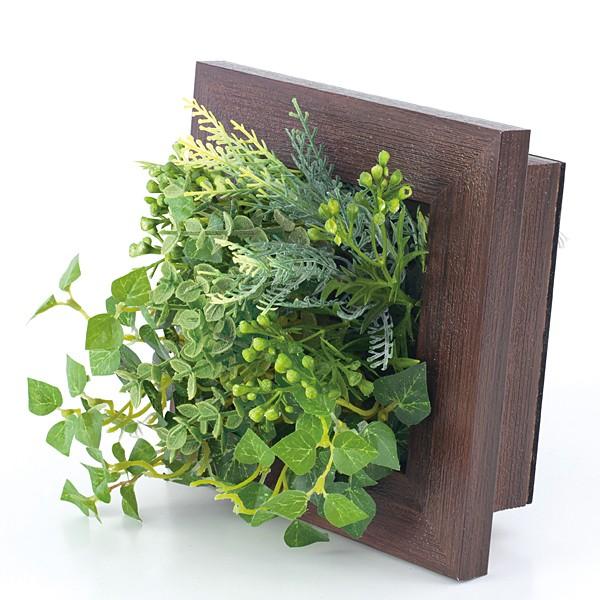 インテリアグリーン 観葉植物 フレーム 手入れ不要 CT触媒 消臭 抗菌 防汚 【納期A】【toh-289182】