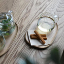 トレイ 木製 トレー お盆 滑りにくい 滑り止め加工 楕円形 おしゃれ 北欧 カフェ カントリー ナチュラル kinto キントー 【納期A】【toh-294292】