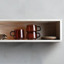 コップ ソーサー セット コースター マグカップ ガラス製 アンティーク調 セピア カラー アンバー 茶色 レトロ おしゃれ 耐熱ガラス 270ml kinto キントー 【納期A】【toh-294300】