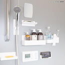 ウォールシェルフ 収納 ラック マグネット 磁石 磁着 飾り台 浴室用 バスルーム お風呂場 サビにくい 【納期A】【toh-295810】