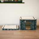 収納ボックス 折り畳み 折りたたみ スタッキング 縦積み 北欧 デザイン インテリア 収納ケース ふた付き 覗き窓 押入れ収納 クローゼット 衣装ケース 洋服 【納期A】【toh-298270】