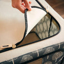 収納ボックス 折り畳み 折りたたみ スタッキング 縦積み 北欧 デザイン インテリア 収納ケース ふた付き 覗き窓 押入れ収納 クローゼット 衣装ケース 洋服 【納期A】【toh-298270】