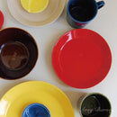 お皿 プレート 17cm 陶器 磁器 電子レンジ対応 食洗機対応 皿 食器 日本製 おしゃれ かわいい 赤 青 緑 黄色 【納期A】【toh-298811】