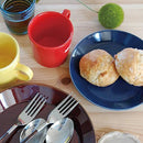 お皿 プレート 17cm 陶器 磁器 電子レンジ対応 食洗機対応 皿 食器 日本製 おしゃれ かわいい 赤 青 緑 黄色 【納期A】【toh-298811】