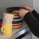 お皿 プレート 17cm 陶器 磁器 電子レンジ対応 食洗機対応 皿 食器 日本製 おしゃれ かわいい 赤 青 緑 黄色 【納期A】【toh-298811】