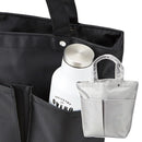 ランチトートバッグ お弁当バッグ ポケット付き 保冷 シンプル 鞄 かばん 【納期A】【toh-299873】