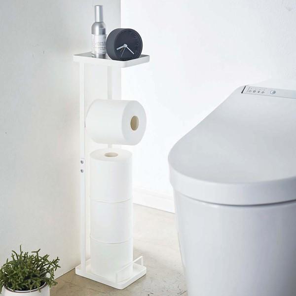 トイレラック トイレットペーパースタンド 補助便座スタンド 収納 ラック トイレ用 山崎実業 【納期A】【toh-302366】