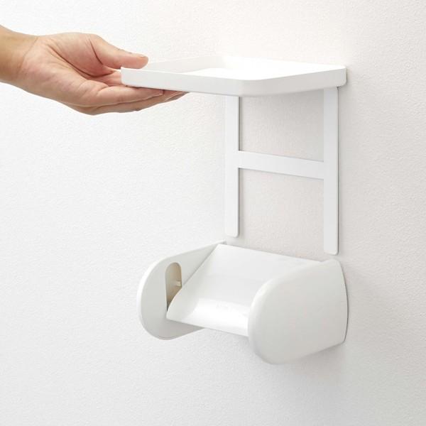 トイレラック トイレットペーパーホルダーラック 置き場 スペース 小物収納 おしゃれ シンプル 山崎実業 【納期A】【toh-302368】