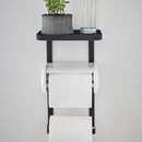 トイレットペーパーホルダーラック トイレ用 収納ラック おしゃれ シンプル トイレットペーパー 予備 ストック 山崎実業 【納期A】【toh-302370】