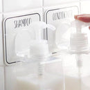 フック 浴室用 貼り付け 粘着 シャンプー コンディショナー ボディソープ 引っ掛け 壁掛け バス用 お風呂場 繰り返し使える ホルダー ラック 【納期A】【toh-302412】