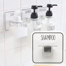 壁掛けフック シャンプーボトル用 シャンプー ホルダー 壁面 貼り付け フック ラック 引っ掛け おしゃれ 粘着 くり返し 使える 【納期A】【toh-302426】