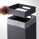 ゴミ箱 27L 袋が見えない おしゃれ スタイリッシュ ホテル風 ホワイト ブラック 山崎実業 【納期A】【toh-302915】