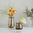 一輪挿し 花瓶 おしゃれ モダン インテリア ガラス 真鍮 フラワーベース 花器 室内 観葉植物 【納期A】【toh-303025】