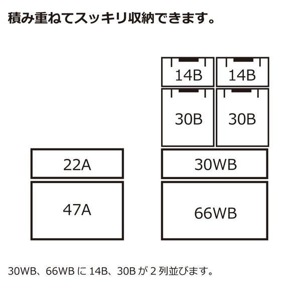 収納ケース 収納コンテナ 収納ボックス 折り畳み 折りたたみ フタ 蓋 30WB 【納期A】【toh-304524】
