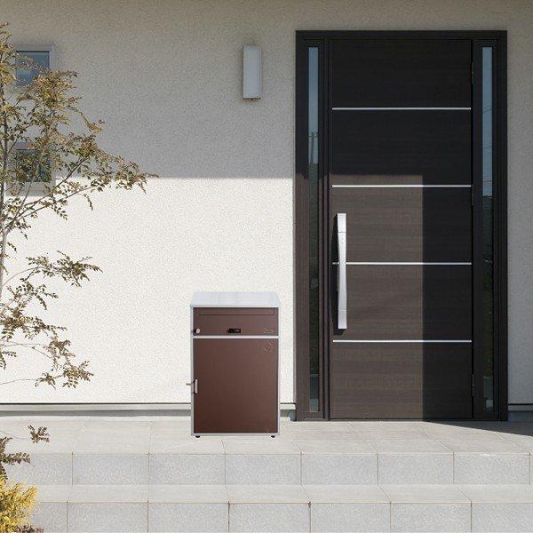 宅配ボックス 戸建 おしゃれ 一戸建て用 一軒家 一軒屋 宅配BOX 2段 メール便スペース 宅配便 【納期D】【toh-306267】