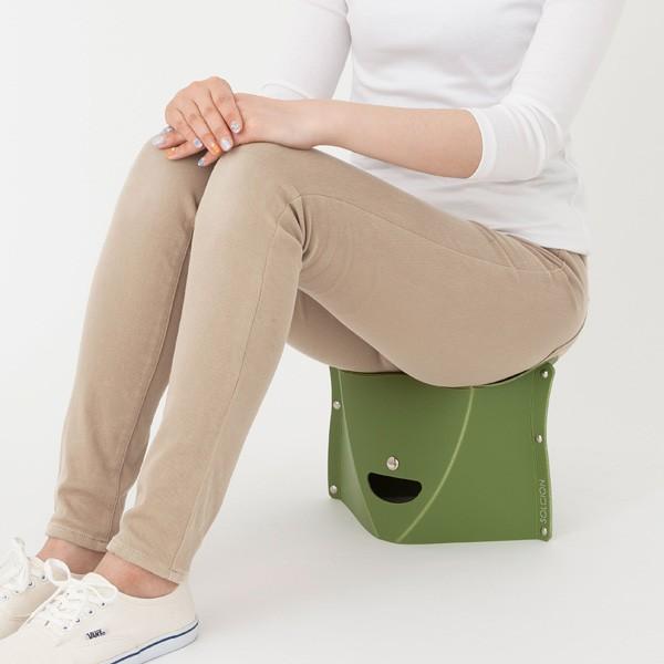 折りたたみ 椅子 スツール 携帯 持ち運び 収納 薄い スリム 座高 18cm 【納期A】【toh-306409】