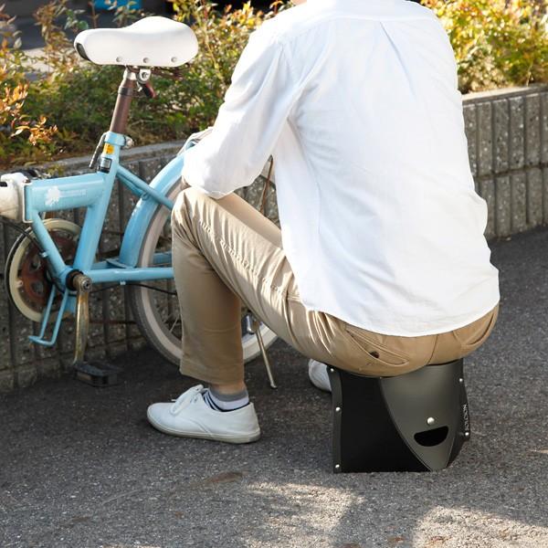 折りたたみ 椅子 スツール 携帯 持ち運び 収納 薄い スリム 座高 18cm 【納期A】【toh-306409】