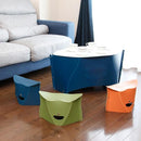 折りたたみ 椅子 スツール 携帯 持ち運び 収納 薄い スリム 座高 18cm 【納期A】【toh-306409】