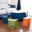 折りたたみ椅子 折り畳み チェア 組み立て スツール 腰掛け 簡易 携帯 持ち運び 収納 薄い スリム 座高 25cm 【納期A】【toh-306414】