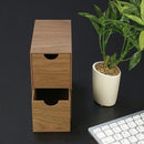 収納ラック 2段 引き出し 小物収納 収納スタンド 収納ケース 収納ボックス 小物入れ 木目 橋本達之助 日本製 国産 カントリー調 インテリア ステーショナリー 【納期A】【toh-307440】