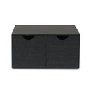 収納ラック 2段 引き出し 小物収納 収納スタンド 収納ケース 収納ボックス 小物入れ 木目 橋本達之助 日本製 国産 カントリー調 インテリア ステーショナリー 【納期A】【toh-307440】